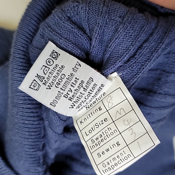 WoolOvers Cotton and Cashmere Blend Cable knit Pullover - Picture 5 of 10